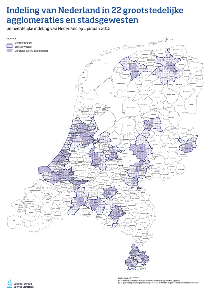 Indeling stadsgewesten